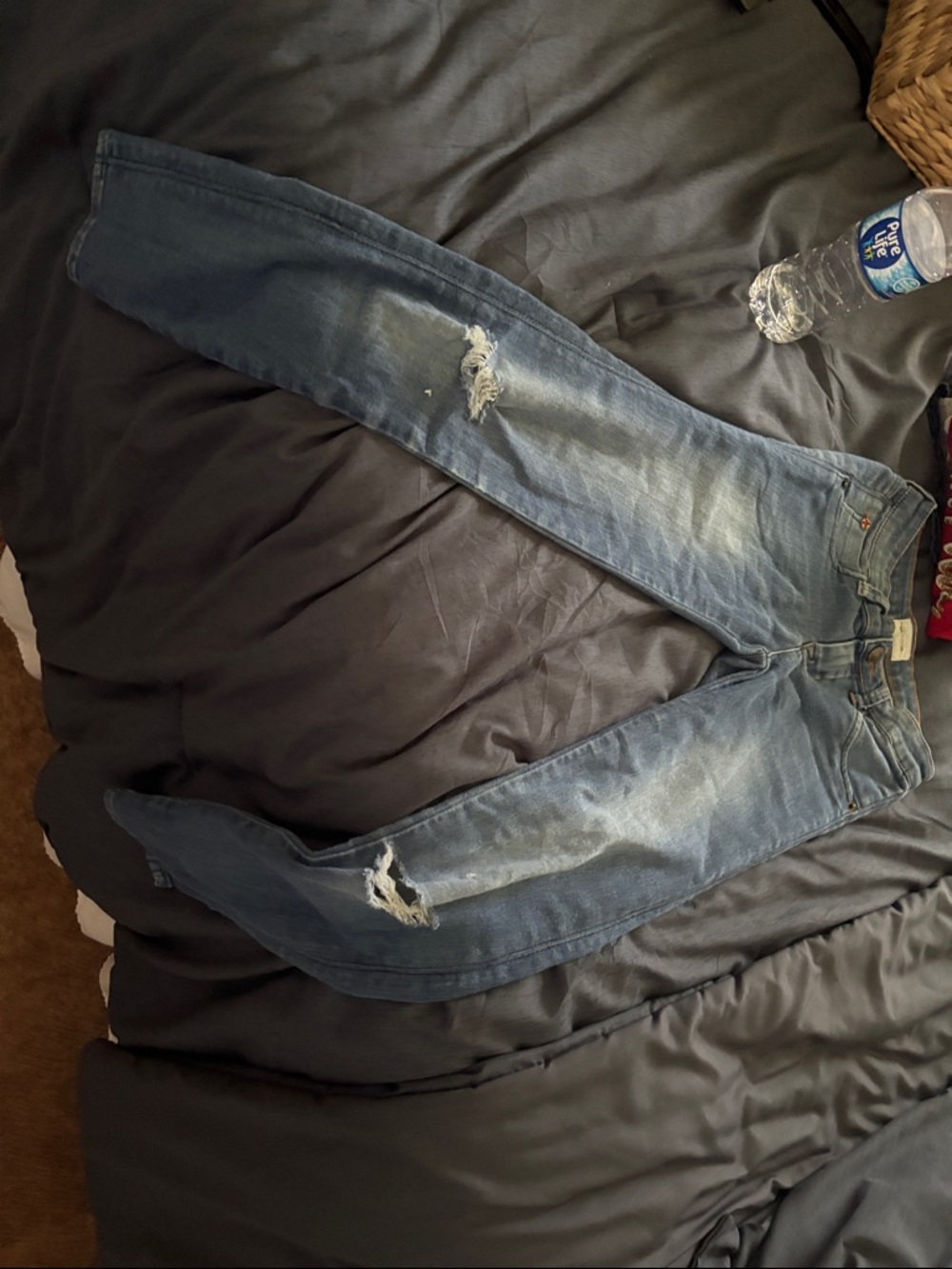 Kids Distressed Blue Denim Jeans
